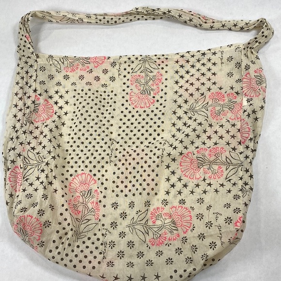 5 for $25 Free people tote bag reusable‎ bag fabric bag floral - Picture 1 of 5